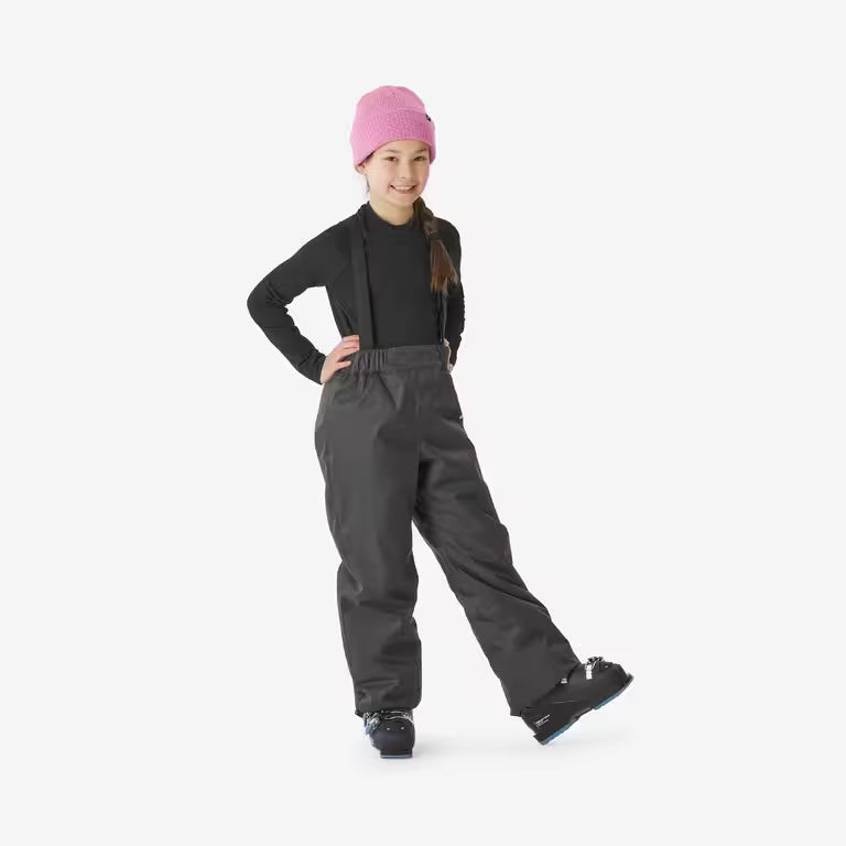 Kids' Ski Trousers 5-14 Years 100 - Black